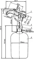Прибор для отмеривания изоамилового спирта (в комплекте 3 дозатора на 1 мл) ГОСТ 6859-72/