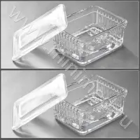 Емкость-сосуд стеклянная 77х57х29 мм (на 10 стекол горизонтально)