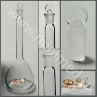 Колба мерная 2-500-2 14/23 с одной меткой и пришлифованной пробкой (ГОСТ 1770-74, ТУ 9464-013-52876351-2014)