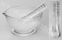 Ступка стеклянная с пестиком D=120 мм