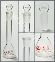 Колба мерная 2-10-2 10/19 с одной меткой и пришлифованной пробкой (ГОСТ 1770-74, ТУ 9464-013-52876351-2014)