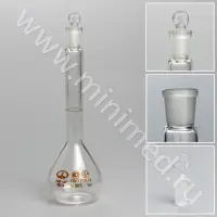 Колба мерная 2-100-1 с одной меткой и пришлифованной пробкой 10/19 1 класс точности ГОСТ 1770-74