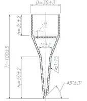 Воронка Бюхнера №0 35/100 мм ФАРКОС‐1