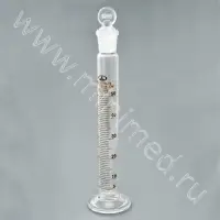 Цилиндр 2-50-2 мерный с пришлифованной пробкой, на стеклянном основании (ГОСТ 1770-74, ТУ 9464-013-52876351-2014)