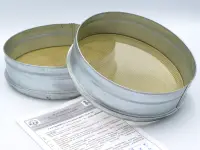 Сито ОЦ 300/75 №8,0 (ПквН) обечайка - оцинкованная сталь, полотно - нержавеющая сталь, перфорация - квадрат, с калибровкой