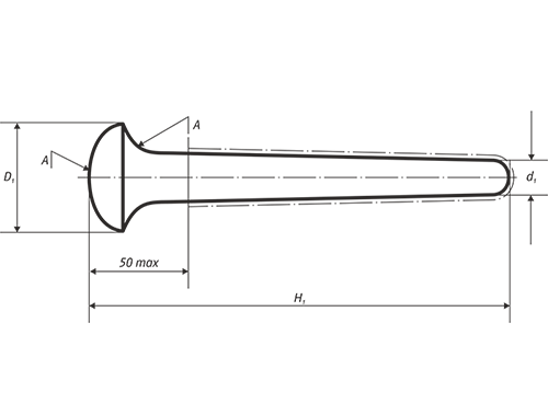 Пест фарфоровый №1 90/22 мм РФЗ